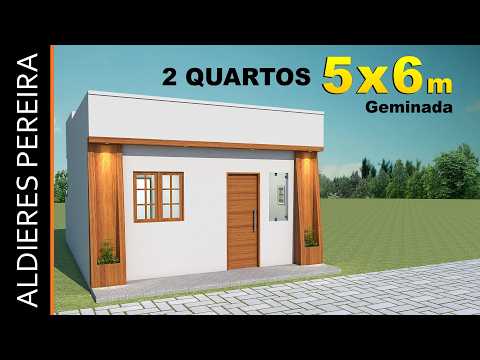 Popular House 5x6 m with - 2 bedrooms - See how to do it...