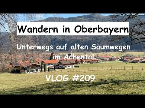 Wandern in Oberbayern - (08.03.2025): Schleching - Ettenhausen VLOG #209