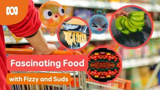 Let's learn about food together! 🍌🍝🍎 | Fizzy & Suds | ABC Kids