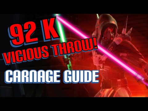 SWTOR 7.1 Big Vicious Throw Carnage Mara Build Guide