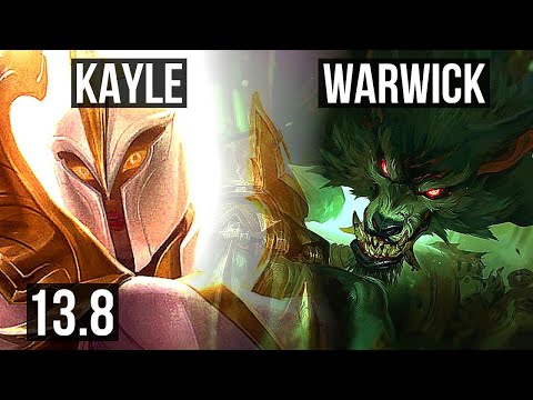 KAYLE vs WARWICK (TOP) | Rank 7 Kayle, 2/1/4 | KR Challenger | 13.8