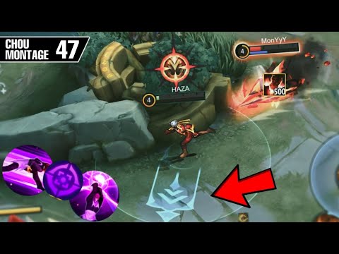 CHOU MONTAGE FREESTYLE 47 Outplay / Highlights / immune / Damage / HAZA Gaming / Mobile Legends