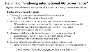 Narratives helping or hindering international AGI governance