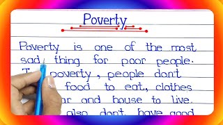 Essay on Poverty || 10 lines on Poverty || Poverty essay ||