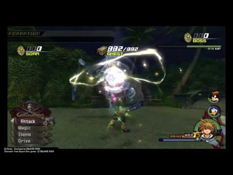 Kingdom Hearts II Final Mix Boss Fight Critical pt35 - Cursed Grim Reaper