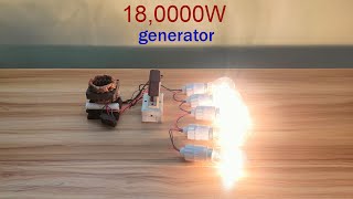 Download the video "18,0000W Free Energy Generator 220V AC With Fan Coil And Copper Wire At Home"