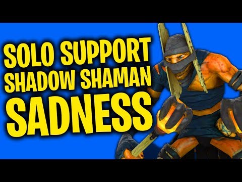 Solo Support Shadow Shaman Sadness - DotA 2 Full Match