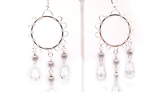 How-To Jewelry Tutorial: Silver Lining Wire-Wrapped Earrings
