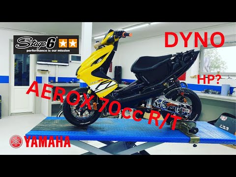 Yamaha aerox 70cc Stage6 R/T dyno tips og tricks