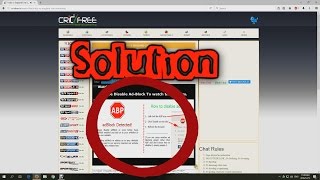 Adblock detected Cricfree FIX December 2016