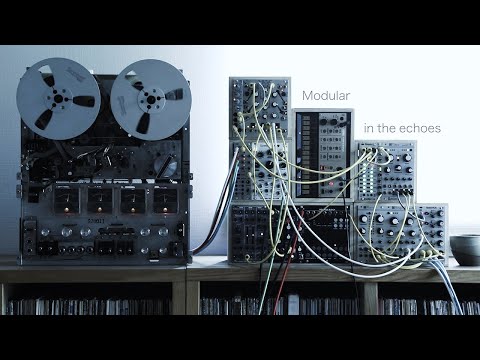 Modular in the echoes / Eurorack + 4TR Tape + Volca Ambient / Quad VCA(Scan mode) Arpeggio
