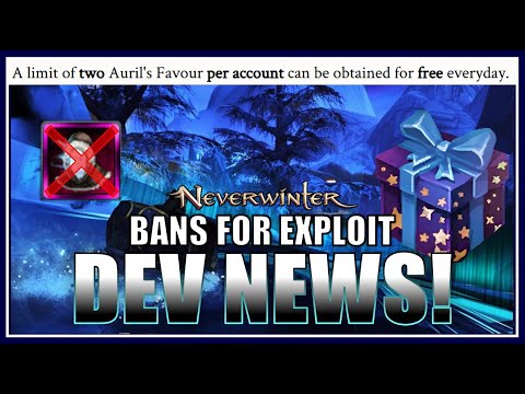 Neverwinter - DEV WARNING: "sanction accounts...abuse detected" - Exploit in Winter Event!