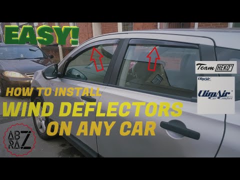 How to install WIND DEFLECTORS on any car! EASY - Heko/Climair Wind Deflector Installation Guide!
