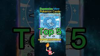 Top 5 EXPENSIVE Mew Pokémon Cards ✨ #shorts #top5 #mew