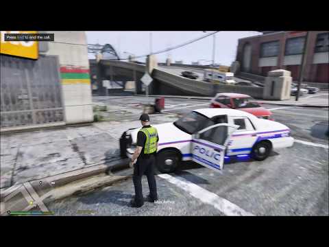 GTA V LSPDFR MOD | Episode 40 | City Patrol | Pursuit through downtown