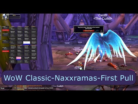 WoW Classic Naxxramas - First Pull Fun Wipe