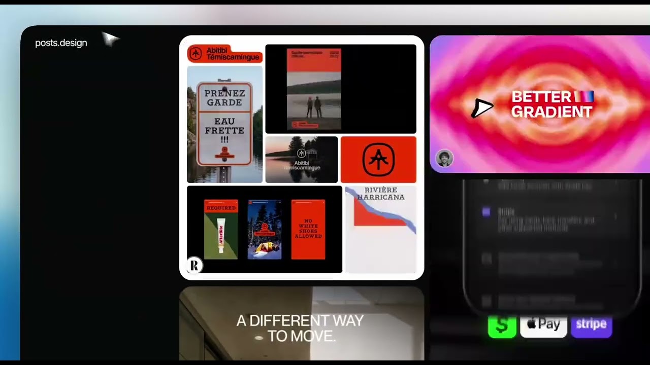 posts design video preview