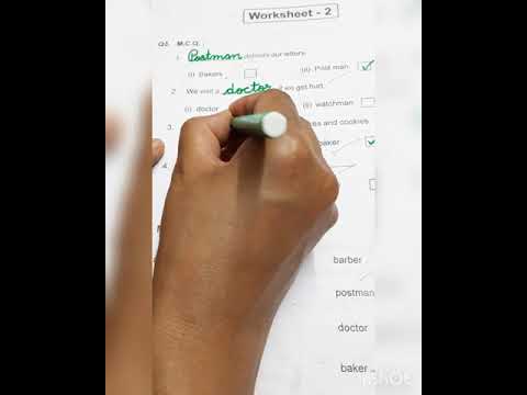 EVS Ls.4( Community helpers)worksheet 2