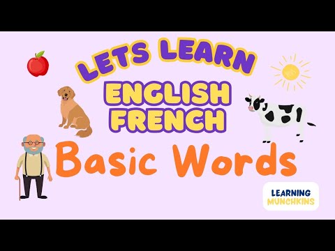 French-English Basic Words for Kids | Learn to Talk in French | Apprendre Premiers Mots en Francais