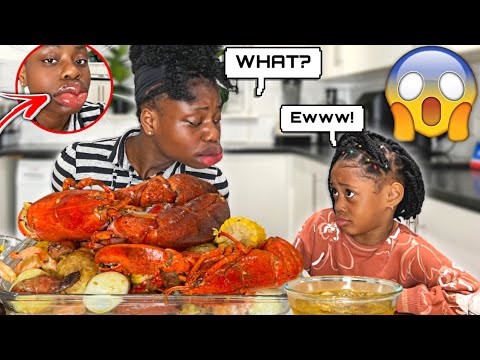 ANNOYING MY BABY SISTER WITH The KYLIE LIP PRANK *NEVER AGAIN!!* 😱 | ft SEAFOOD BOIL MUKBANG