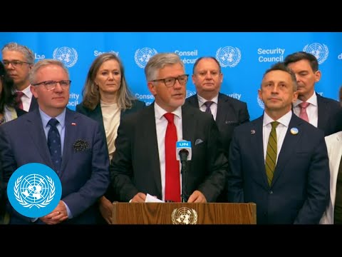 Video Thumbnail: Ukraine on Russia - Security Council Media Stakeout | United Nations