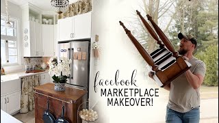 Facebook Marketplace Room Makeover & New Custom Curtains!