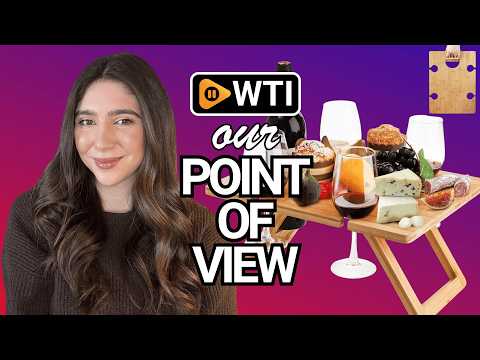 Youeon Portable Wine Picnic Table with 5 Wine Glasses Holder - WTI product video review
