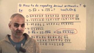 Fractions and repeating decimals | Real numbers and limits Math Foundations 89 | N J Wildberger