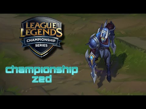 🔴  Championship Zed Skin Spotlight  👑 Pre-Release 👑 LOL [S6]  🔴