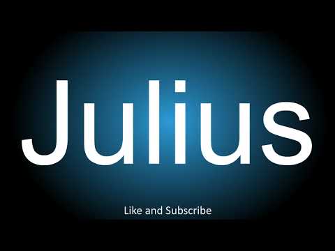 How to correctly pronounce in Latin and English - Julius.
