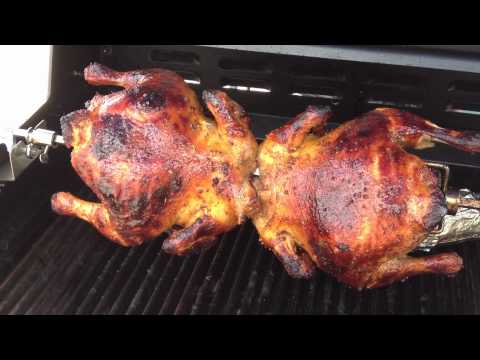 Saber Grills: Grilling Chicken with Saber Stainless Steel Rotisserie Kit