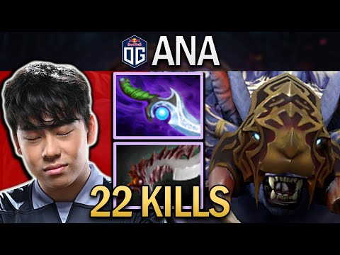 OG.ANA SMURF URSA WITH 22 KILLS & DIFFUSAL BLADE - DOTA 2 GAMEPLAY
