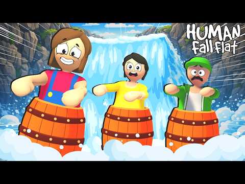 MASSINHAS NA CACHOEIRA COM BARRIL! (Human Fall Flat)