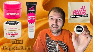 First Impressions On The Cookie Butter Lip Mask | Bath & Body Works Milk Bar Lip Care Collection