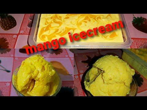 Mango icecream recipe //homemade icecream recipe//creamy icecream recipe