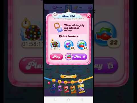 Candy Crush Saga game level 377 to level 379