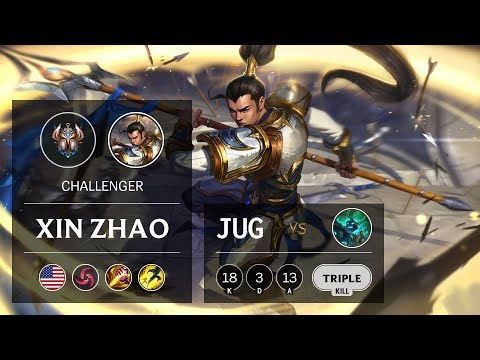 Xin Zhao Jungle vs Hecarim - NA Challenger Patch 9.15