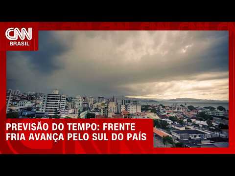 Frente fria avança nesta segunda (21), com risco de temporais e ventos no Sul | CNN NOVO DIA