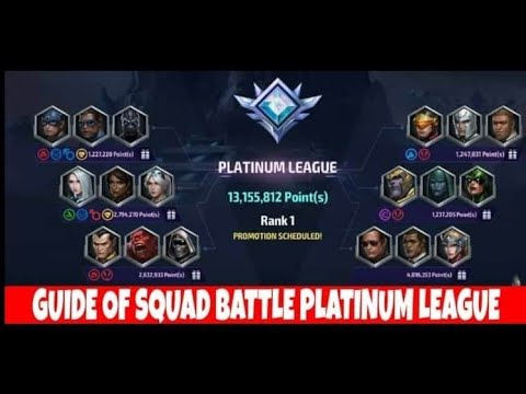 Squad battle guide for platinum - marvel future fight