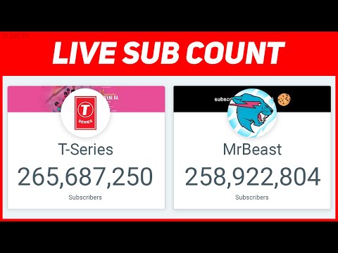 MRBEAST VS T-SERIES LIVE SUB COUNT: WHO WILL PREVAIL?