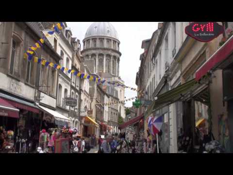 Boulogne-sur-Mer Cote d'Opale (France) - walk / Faites une visite HD