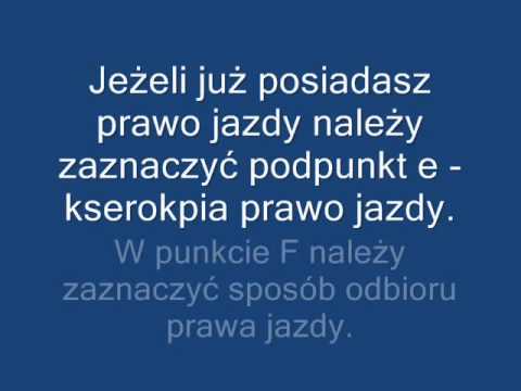 Jak uzupełnić wniosek o wydanie prawa jazdy?