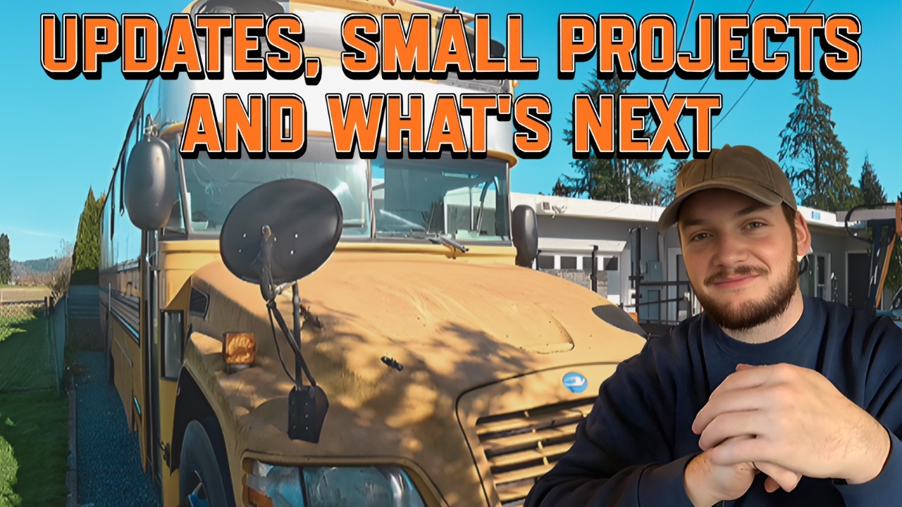 Small Projects Around the Bus - DIY Skoolie Conversion Weekly Update | Water Heater, Boxes, and more
