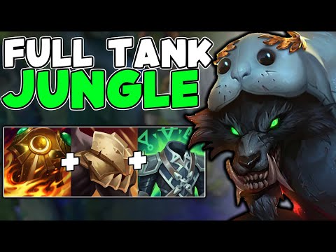 ACTUAL FULL TANK WARWICK JUNGLE IS HILARIOUS - League of Legends