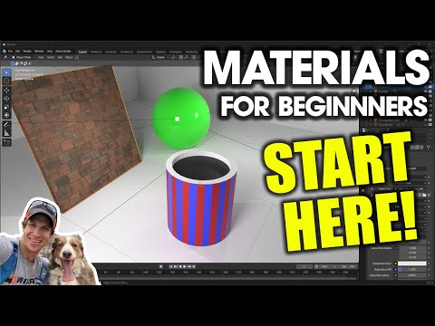 The Ultimate Guide to MATERIALS in Blender Part 1 - Materials for Beginners!