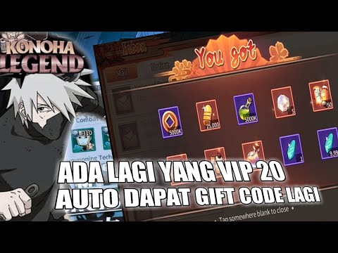 2 NEW GIFTCODE VIP 20 HONOR KONOHA LEGEND NINJA AFK MOBILE