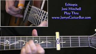 Joni Mitchell Ethiopia Guitar | Play Thru