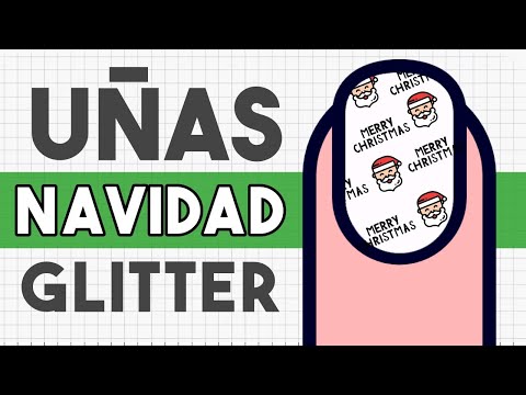 ¡CONVIRTIENDO ESMALTES! · UÑAS NAVIDAD GLITTER 🎄