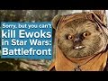Sorry, but you can't kill the Ewoks in Star Wars: Battlefront. (Xbox One gameplay)
