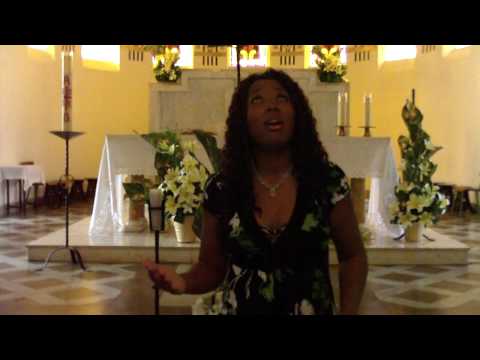The Sexy Singing Dentist sings at a cathedral in Fort-de-France, Martinique!
